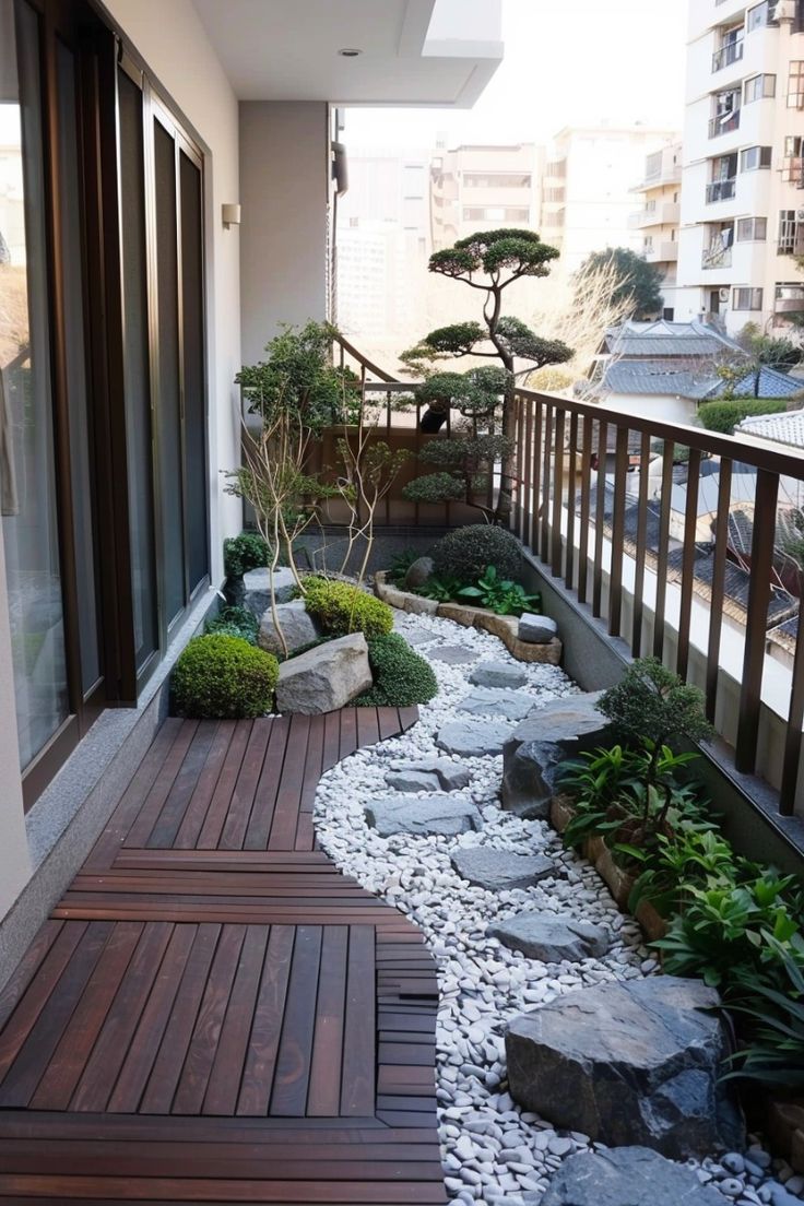 Tiểu cảnh ban công chung cư đẹp - zions